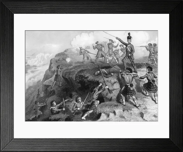 Framed Print : The Highlanders attacking the Russian redoubt, Battle of the Alma, 1854, (1857). Artist: DJ Pound Framed Print : The Highlanders attacking the Russian redoubt, Battle of the Alma, 1854, (1857). Artist: DJ Pound