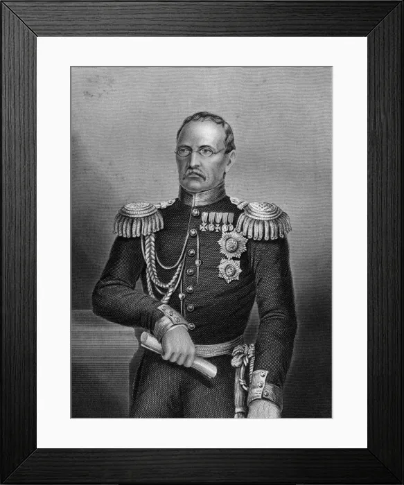 Framed Print : Prince Gortschakoff, Russian soldier, 1857. Artist: DJ Pound