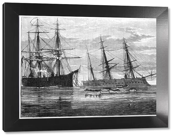 The wreck of HMS Vanguard, 19th century