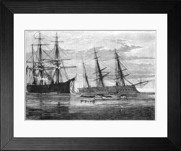 Framed Print : The wreck of HMS Vanguard, 19th century Framed Print : The wreck of HMS Vanguard, 19th century