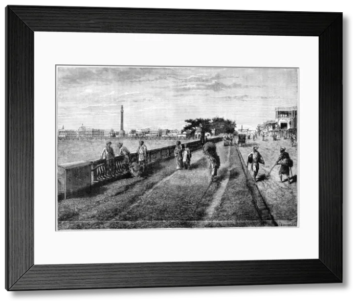 Framed Print : The Esplanade and Government House, Calcutta, India, 19th century Framed Print : The Esplanade and Government House, Calcutta, India, 19th century