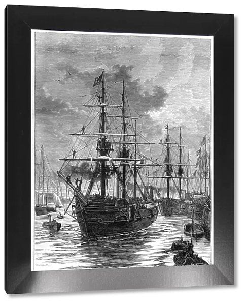 The departure of Albert and Discovery from Portsmouth, 19th century