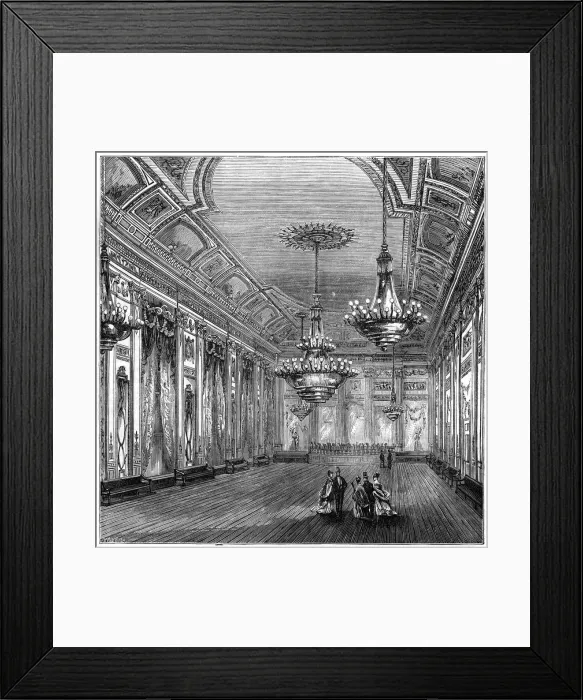 Framed Print : The ballroom at Williss Rooms, London, 1891 Framed Print : The ballroom at Williss Rooms, London, 1891