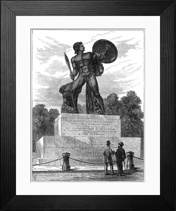 Framed Print : The statue of Achilles, London, 1891 Framed Print : The statue of Achilles, London, 1891