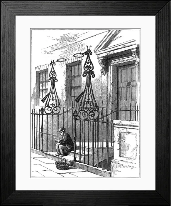 Framed Print : Extinguishers in Berkeley Square, London, 1891 Framed Print : Extinguishers in Berkeley Square, London, 1891