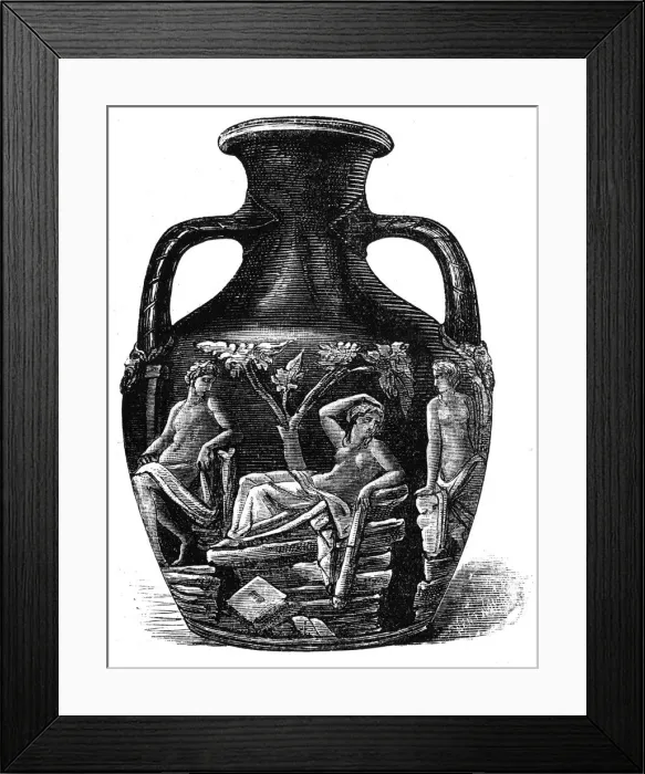 Framed Print : The Portland vase, 1891 Framed Print : The Portland vase, 1891