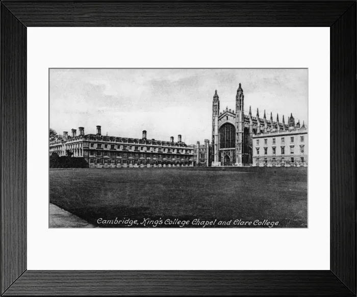 Framed Print : Kings College Chapel and Clare College, Cambridge, Cambridgeshire, late 19th century. Artist: Francis Frith & Co