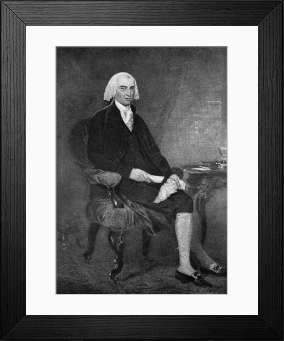 Framed Print : James Madison (1751-1836), fourth President of the United States, 19th century (1908) Framed Print : James Madison (1751-1836), fourth President of the United States, 19th century (1908)