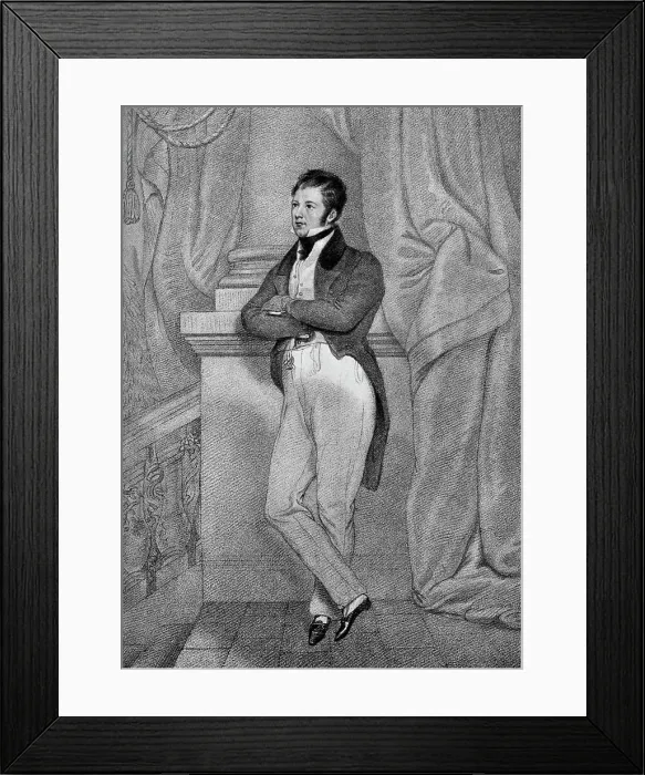 Framed Print : Captain Frederick Marryat (1792-1848), English novelist, 19th century (1908) Framed Print : Captain Frederick Marryat (1792-1848), English novelist, 19th century (1908)