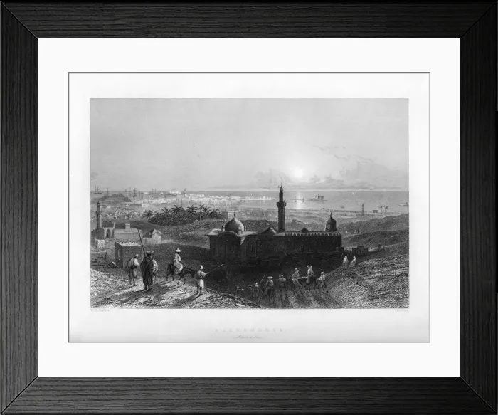 Framed Print : Alexandria, Egypt, 1841. Artist: Roger Young Framed Print : Alexandria, Egypt, 1841. Artist: Roger Young