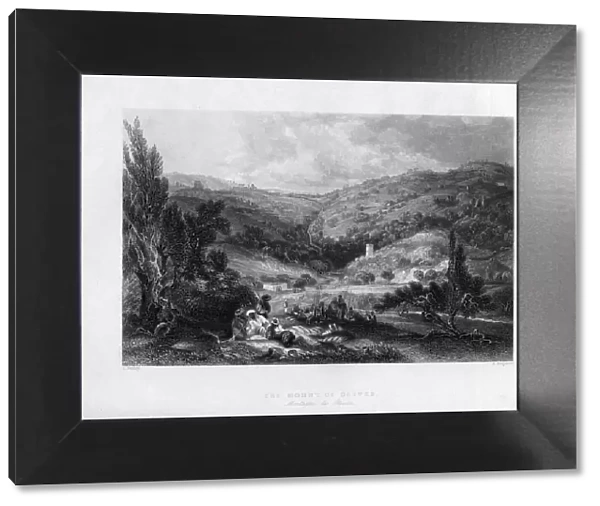 The Mount of Olives, Israel, 1841. Artist: E Benjamin