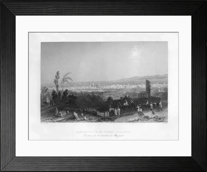 Framed Print : Damascus, Syria, 1841. Artist: H Jorden Framed Print : Damascus, Syria, 1841. Artist: H Jorden