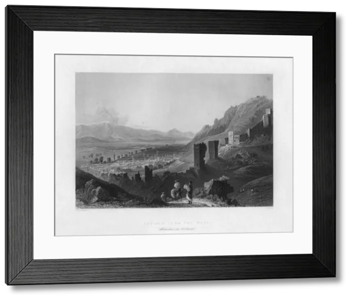 Framed Print : Antioch, Turkey, 1841. Artist: J Jeavons Framed Print : Antioch, Turkey, 1841. Artist: J Jeavons