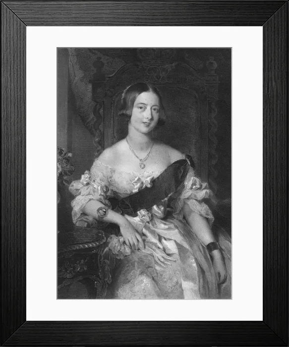 Framed Print : Queen Victoria (1819-1901), 1851. Artist: Frederick Bacon Framed Print : Queen Victoria (1819-1901), 1851. Artist: Frederick Bacon
