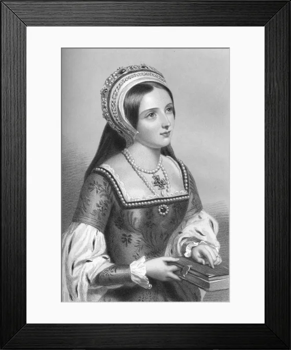 Framed Print : Catherine Parr (1512-1548), the sixth wife of King Henry VIII, 1851. Artist: WH Mote Framed Print : Catherine Parr (1512-1548), the sixth wife of King Henry VIII, 1851. Artist: WH Mote