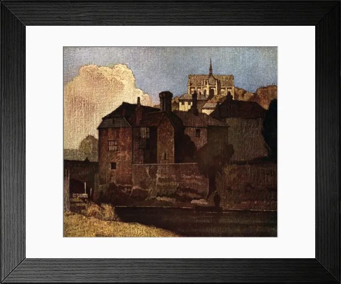 Framed Print : Arundel, West Sussex, 1926. Artist: Bertram Nicholls Framed Print : Arundel, West Sussex, 1926. Artist: Bertram Nicholls