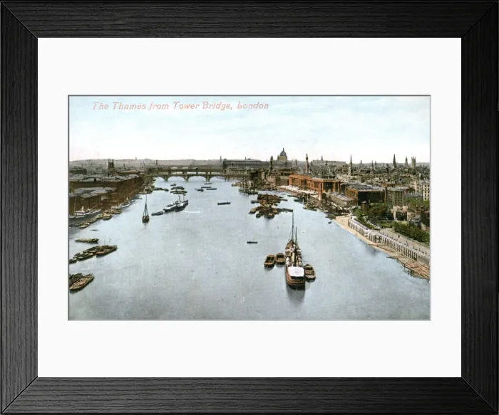 Framed Print : The River Thames, London, early 20th century. Artist: Valentine & Sons Publishing Co Framed Print : The River Thames, London, early 20th century. Artist: Valentine & Sons Publishing Co
