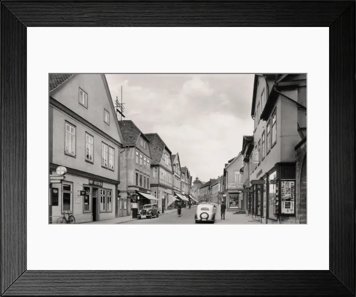 Framed Print : Langestrasse, Buckeburg, Germany, c1930s Framed Print : Langestrasse, Buckeburg, Germany, c1930s