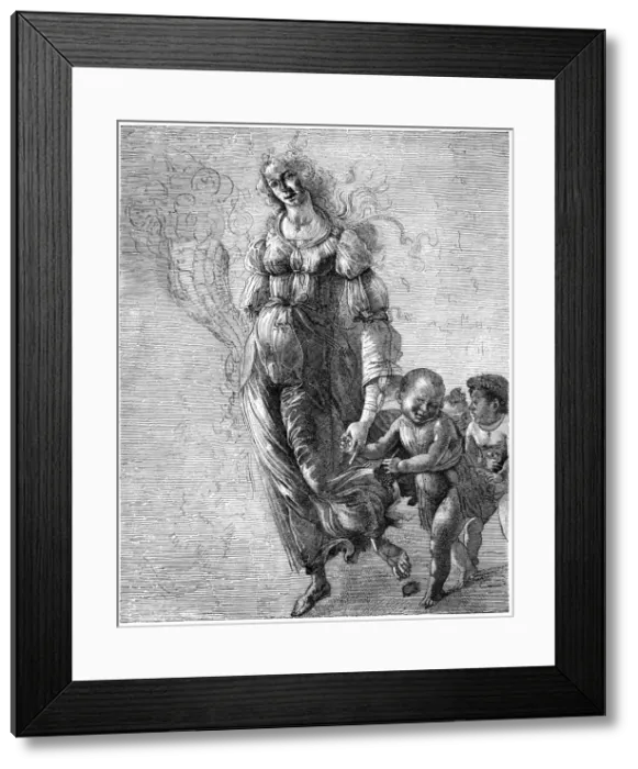 Framed Print : Botticellis Abundance, 1882 Framed Print : Botticellis Abundance, 1882