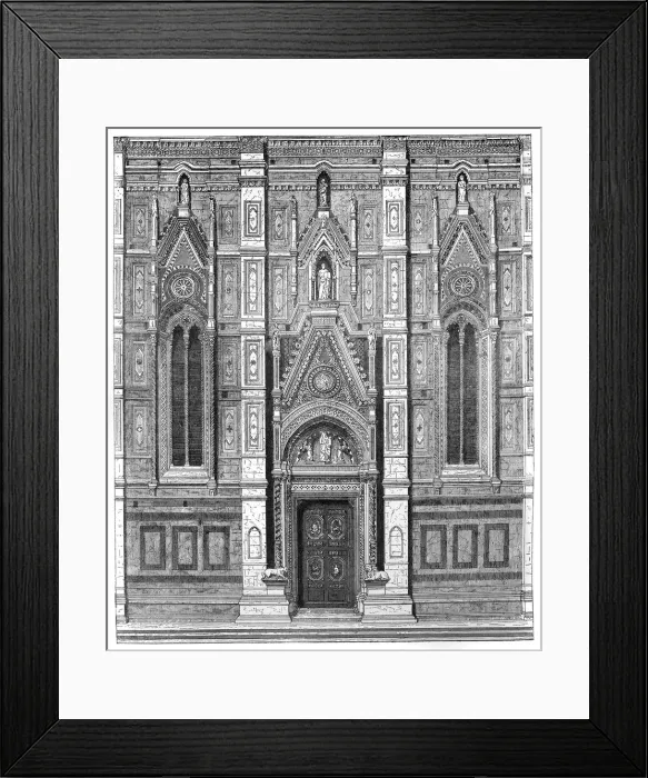 Framed Print : The canonical gate of the Basilica of Santa Maria del Fiore, Florence, Italy, 1882 Framed Print : The canonical gate of the Basilica of Santa Maria del Fiore, Florence, Italy, 1882