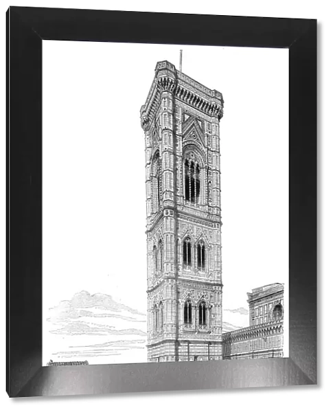 The campanile of the Basilica of Santa Maria del Fiore, Florence, Italy, 1882