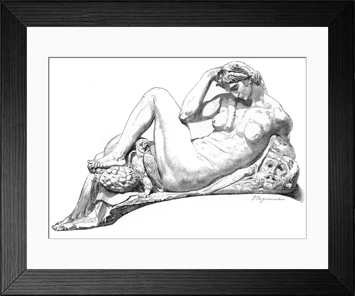 Framed Print : Night from the tomb of Julian de Medici, San Lorenzo Basilica, Florence, Italy, 1882 Framed Print : Night from the tomb of Julian de Medici, San Lorenzo Basilica, Florence, Italy, 1882