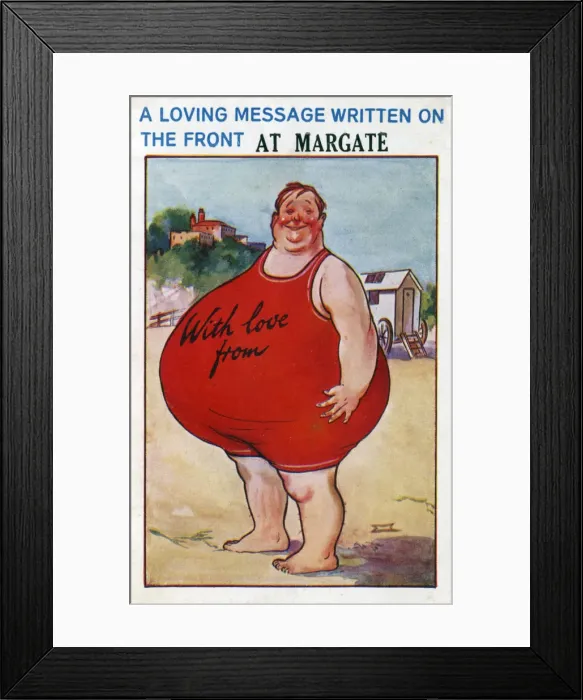 Framed Print : A seaside postcard from Margate, Kent, 20th century