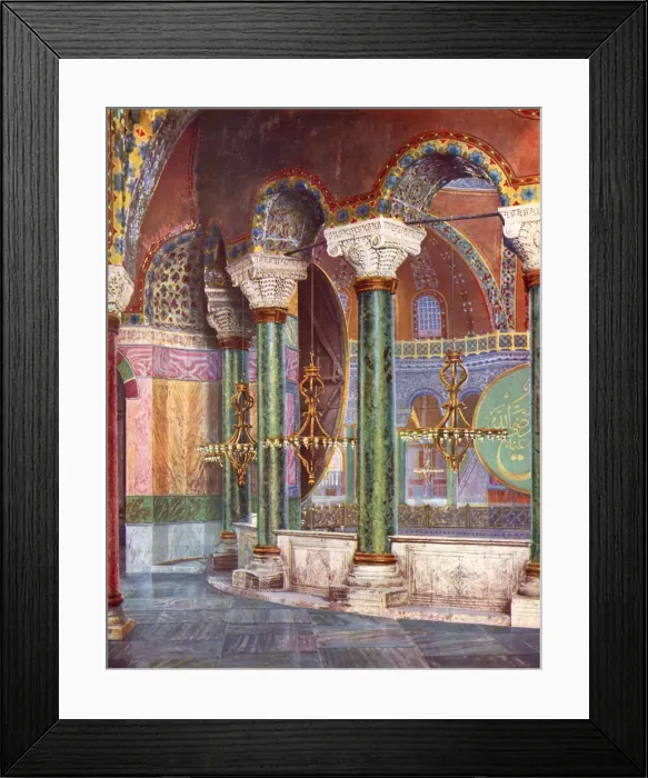 Framed Print : Interior of the Church of S. Sophia, Istanbul, Turkey, 1933-1934 Framed Print : Interior of the Church of S. Sophia, Istanbul, Turkey, 1933-1934