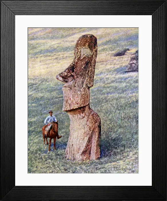 Framed Print : Moai statues, Easter Island, Chile, 1933-1934 Framed Print : Moai statues, Easter Island, Chile, 1933-1934