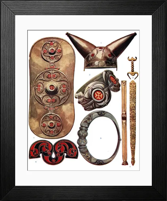 Framed Print : War trappings of the ancient Britons, 1933-1934 Framed Print : War trappings of the ancient Britons, 1933-1934