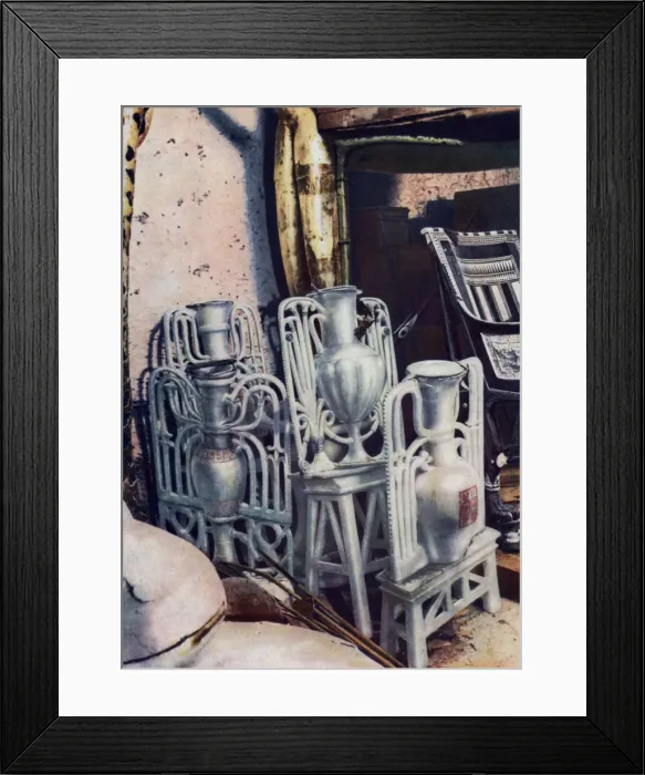 Framed Print : Alabaster vases, Tutankhamuns tomb, Egypt, 1933-1934 Framed Print : Alabaster vases, Tutankhamuns tomb, Egypt, 1933-1934