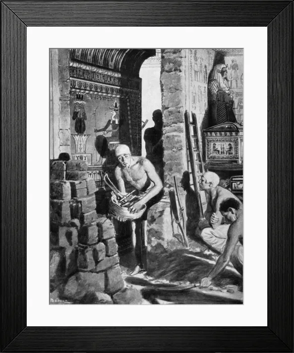 Framed Print : The final interior decoration and sealing of Tutankhamuns tomb, Egypt, 1325 BC (1933-1934) Framed Print : The final interior decoration and sealing of Tutankhamuns tomb, Egypt, 1325 BC (1933-1934)