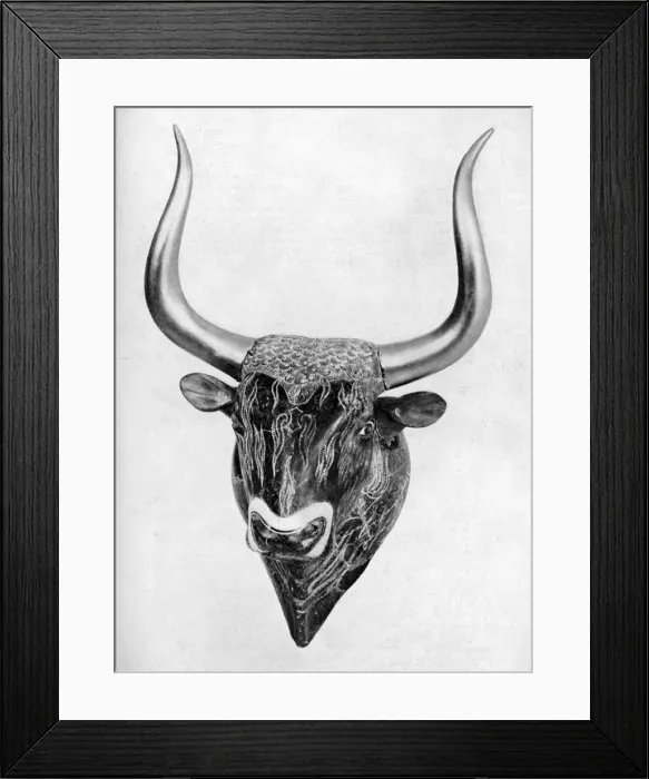 Framed Print : Early Cretan libation vessel, found at Knossos, 1933-1934