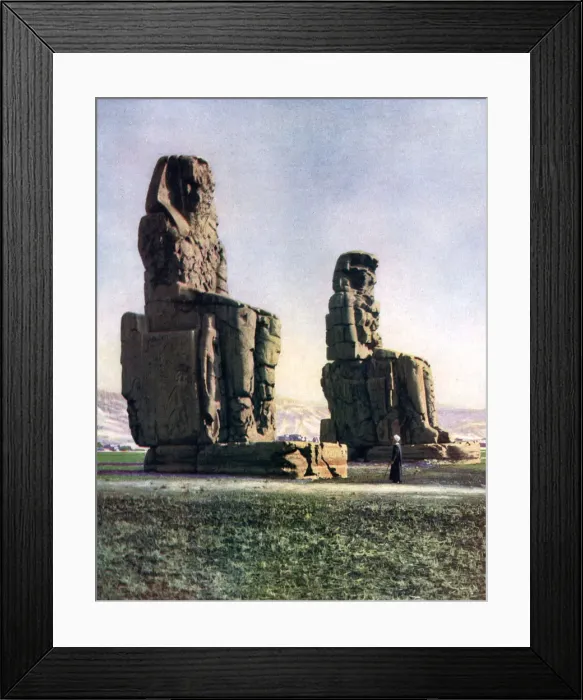 Framed Print : The Colossi of Memnon, Thebes, Egypt, 1933-1934 Framed Print : The Colossi of Memnon, Thebes, Egypt, 1933-1934