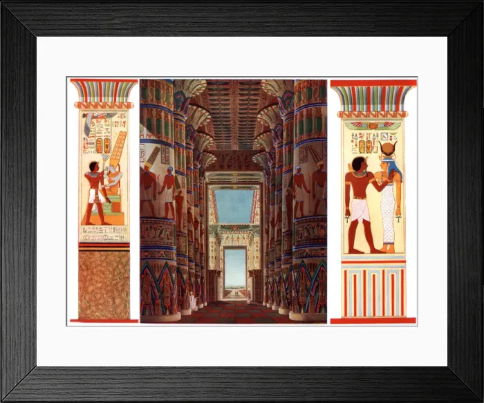 Framed Print : Hall of Columns in the Great Temple of Karnak, Egypt, 1933-1934 Framed Print : Hall of Columns in the Great Temple of Karnak, Egypt, 1933-1934