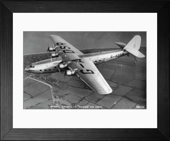 Framed Print : Imperial Airways Ltd Ensign Air Liner, c1930s Framed Print : Imperial Airways Ltd Ensign Air Liner, c1930s