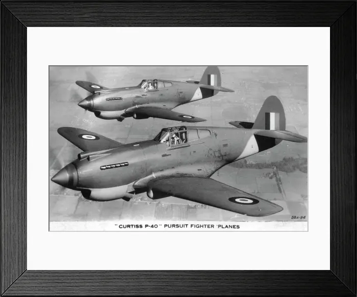 Framed Print : Curtiss P-40 Pursuit Fighter Planes Framed Print : Curtiss P-40 Pursuit Fighter Planes