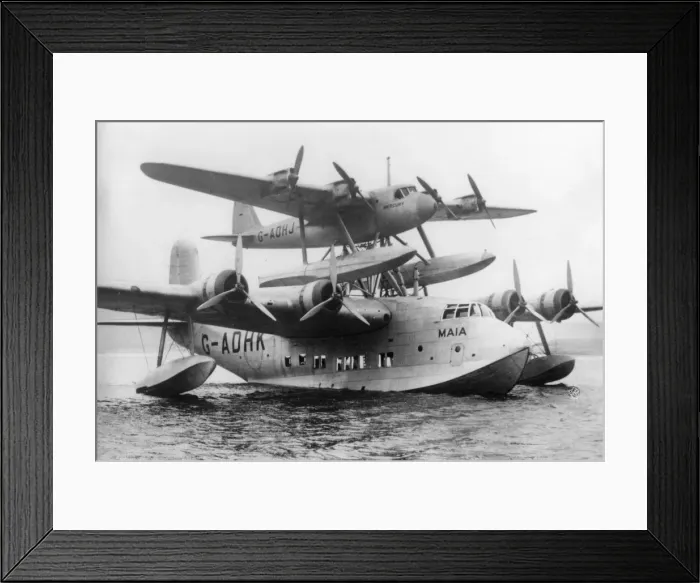 Framed Print : Shorts seaplane, Dundee to South Africa, 6 October 1938 Framed Print : Shorts seaplane, Dundee to South Africa, 6 October 1938