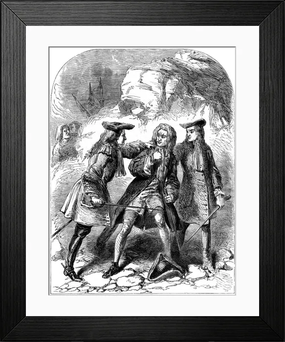 Framed Print : Arrest of Sir John Fenwick, 1696 (late 19th century) Framed Print : Arrest of Sir John Fenwick, 1696 (late 19th century)