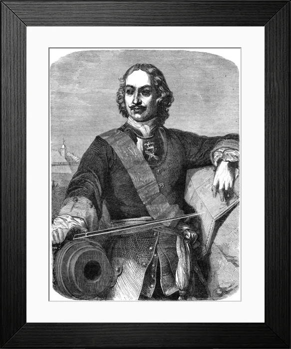 Framed Print : Peter the Great (1672-1725), 19th century Framed Print : Peter the Great (1672-1725), 19th century