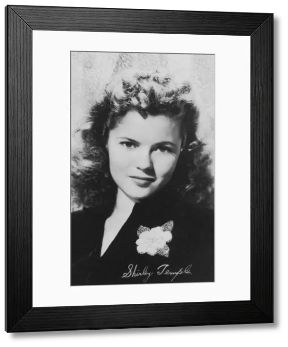 Framed Print : Shirley Temple (b1928), American actress, c1940s Framed Print : Shirley Temple (b1928), American actress, c1940s