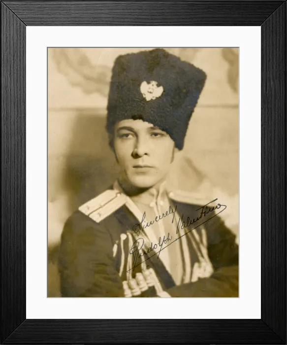 Framed Print : Rudolph Valentino (1895-1926), Italian actor, c1920s Framed Print : Rudolph Valentino (1895-1926), Italian actor, c1920s