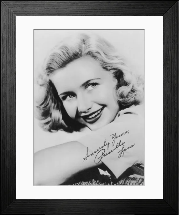 Framed Print : Priscilla Lane (1915-1995), American actress and singer, c1930s Framed Print : Priscilla Lane (1915-1995), American actress and singer, c1930s