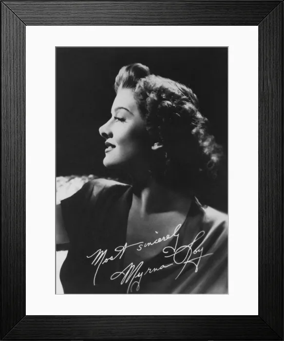 Framed Print : Myrna Loy (1905-1993), American actress, c1930s Framed Print : Myrna Loy (1905-1993), American actress, c1930s