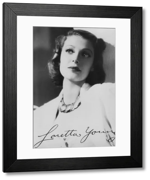 Framed Print : Loretta Young (1913-2000), American actress, c1930s Framed Print : Loretta Young (1913-2000), American actress, c1930s