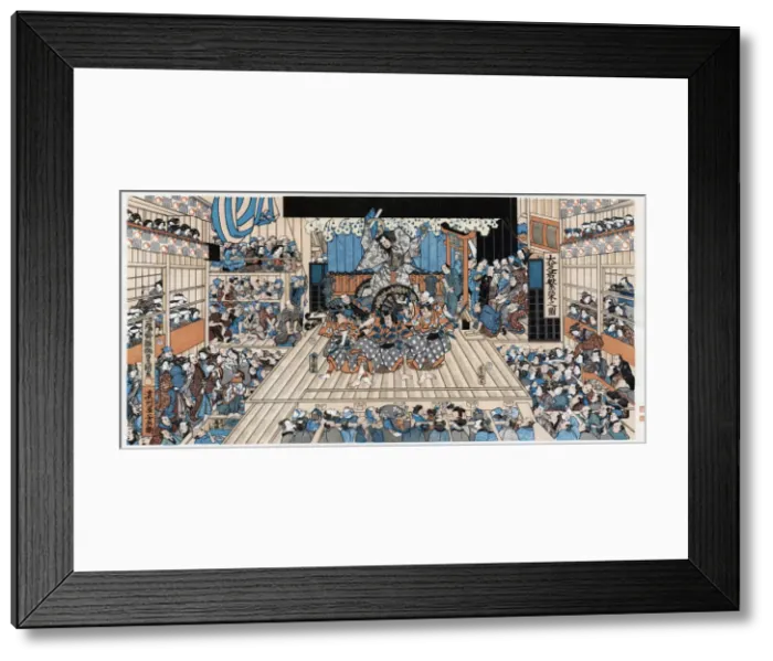 Framed Print : Japanese theatre scene Framed Print : Japanese theatre scene