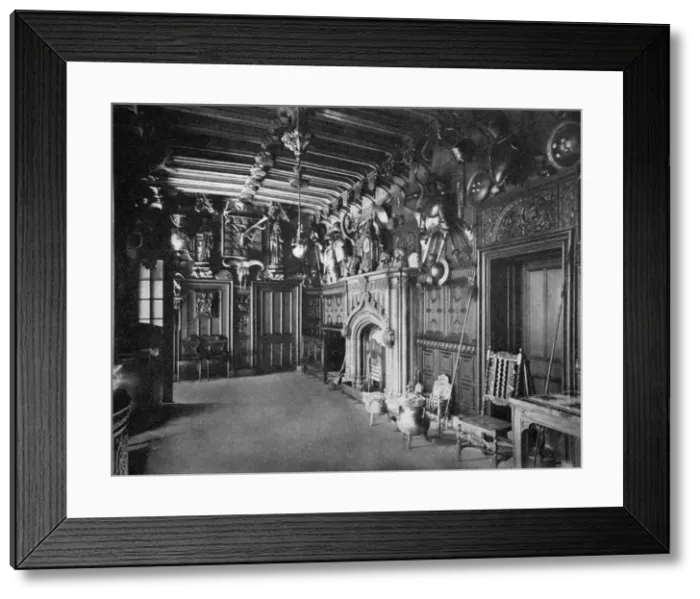 Framed Print : The hall of Abbotsford Hall, near Melrose, Scotland, 1924-1926. Artist: WA Mansell Framed Print : The hall of Abbotsford Hall, near Melrose, Scotland, 1924-1926. Artist: WA Mansell