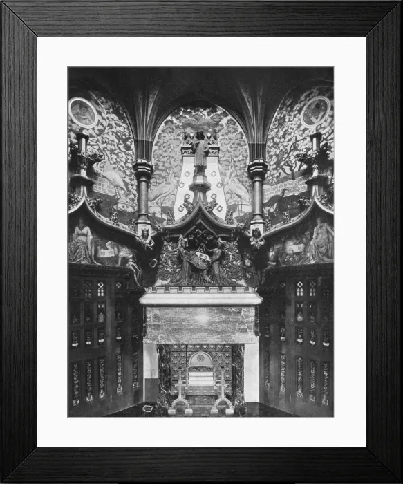 Framed Print : The Chaucer Room, Cardiff Castle, Wales, 1924-1926. Artist: HN King Framed Print : The Chaucer Room, Cardiff Castle, Wales, 1924-1926. Artist: HN King