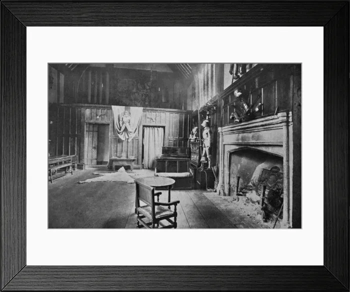 Framed Print : The Great Hall, Ockwells Manor, 1924-1926. Artist: HN King Framed Print : The Great Hall, Ockwells Manor, 1924-1926. Artist: HN King