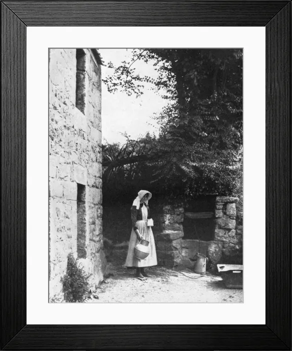 Framed Print : Old well, Jersey, 1924-1926. Artist: Deaville Walker Framed Print : Old well, Jersey, 1924-1926. Artist: Deaville Walker